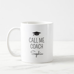 Call Me Coach Personalized Name Coffee Mug