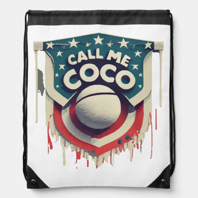 Call Me Coco Call Me Champion Drawstring Bag (Front)