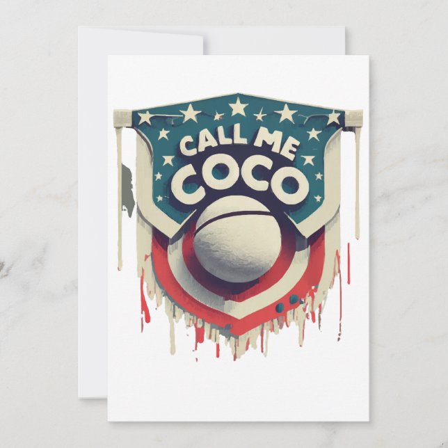 Call Me Coco Call Me Champion Invitation (Front)