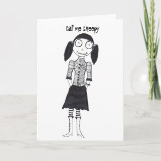 Call me creepy card