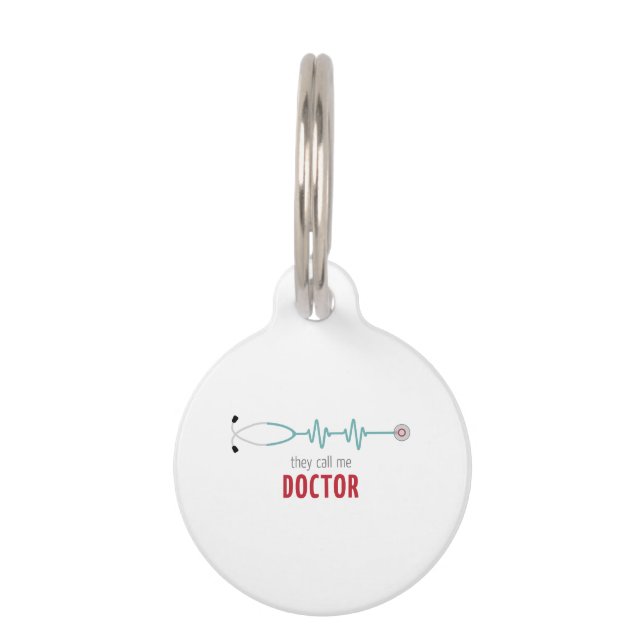 Call Me Doctor Pet ID Tag (Front)