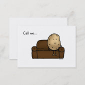 Call me...( funny couch potato ) calling card (Front/Back)