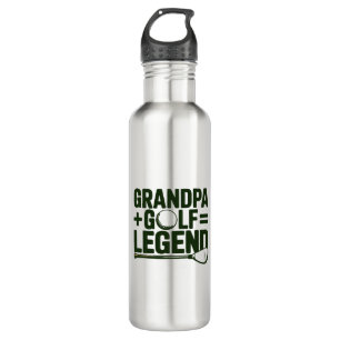 Call Me Grandpa, Watch Me Golf Stainless Steel Water Bottle