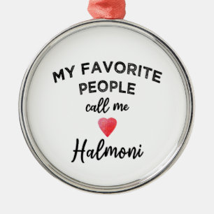 Call Me HALMONI Korean Grandmother Traditional Metal Ornament