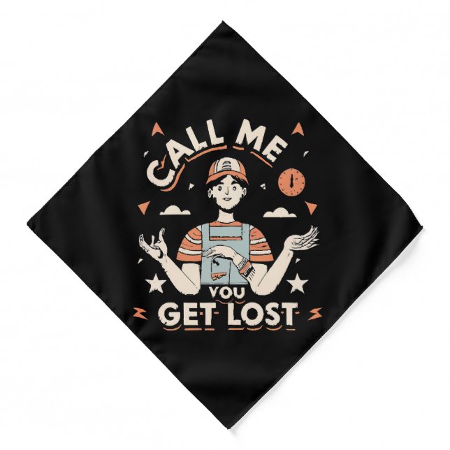 call me if you get lost bandana (Front)