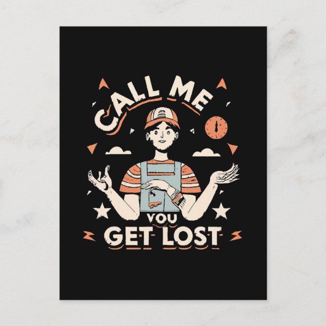 call me if you get lost postcard (Front)