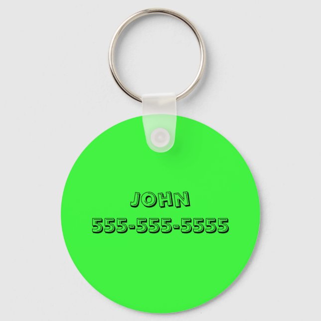 Call Me Keychain (Front)