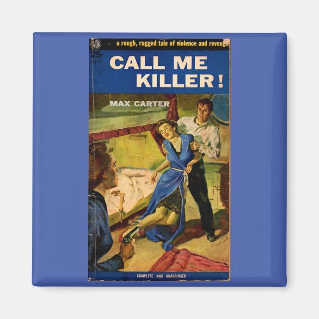 Call Me Killer pulp fiction cover Magnet (Front)