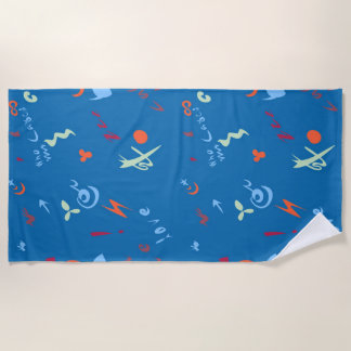 "Call Me Love" Pattern Beach Towel