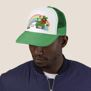 Call Me Lucky Irish Gnome Trucker Hat