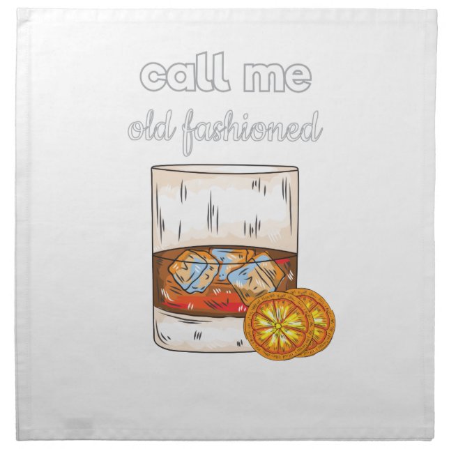 Call Me Old Fashioned Cloth Napkin (Front)