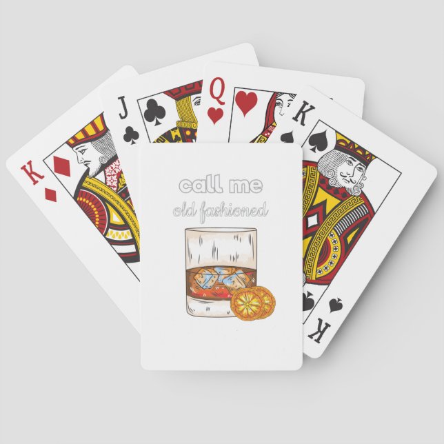 Call Me Old Fashioned Poker Cards (Back)