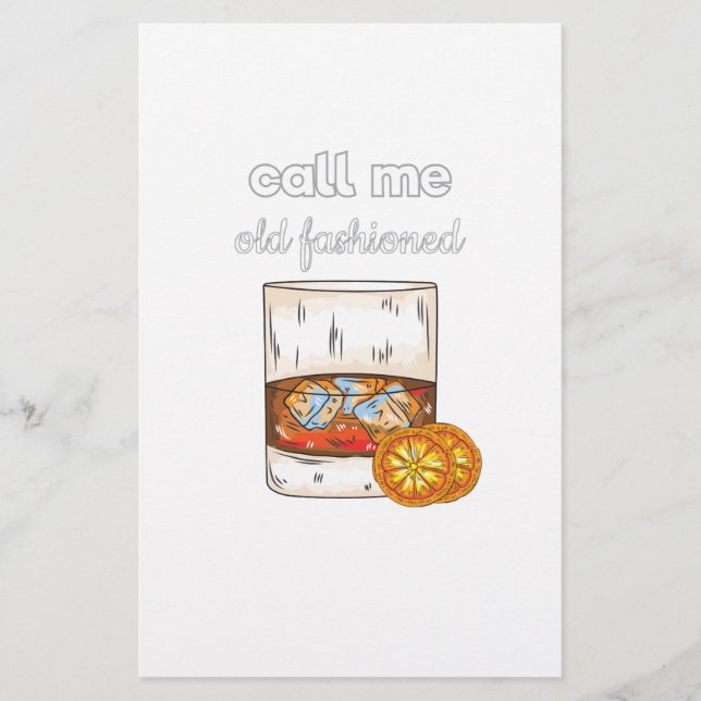 Call Me Old Fashioned Stationery (Front)