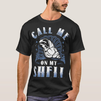 Call Me On My Shell Phone Beach T-Shirt