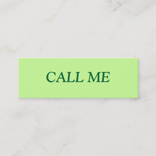 CALL ME PROFILE CARD BUSINESS CARD