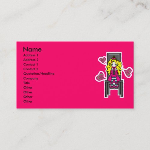 Call_Me_Queen Business Card Templates