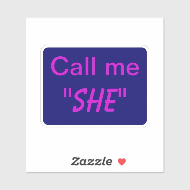 Call me She Sticker (Sheet)