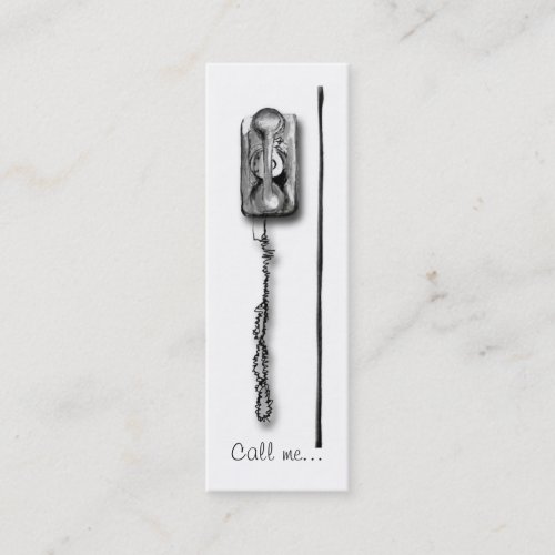 Call me... Skinny Profile Card Business Cards