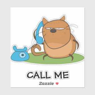 Call Me Sticker