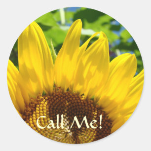 Call Me! stickers Sunflowers Floral stickers