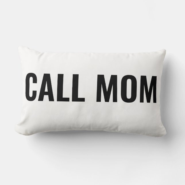 Call Mom Pillow | Gift For Daughter | College Gift (Front)