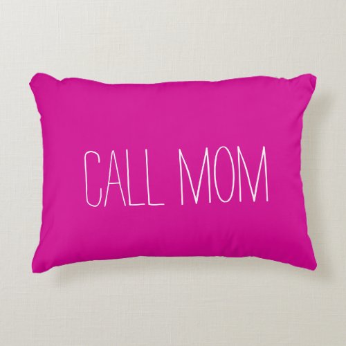 Call mom text mom dorm room pillow