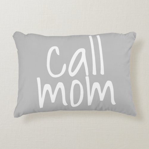 Call Mom Text Mom Throw Pillow