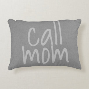 Call Mom Text Mom Throw Pillow