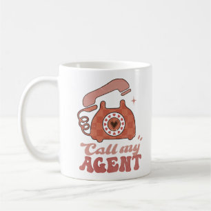 Call My Agent Funny Valentine's Day Coffee Mug