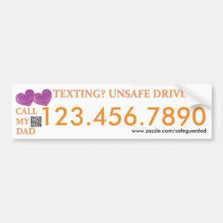 Call my Dad - Texting Safedriving LifeSaver Bumper Bumper Sticker
