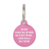 Dog tag store mom ugly crying
