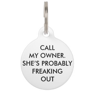 "CALL MY OWNER" PET ID TAG