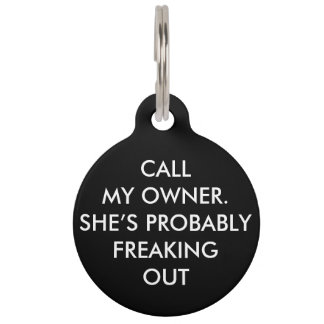 "CALL MY OWNER" PET ID TAG