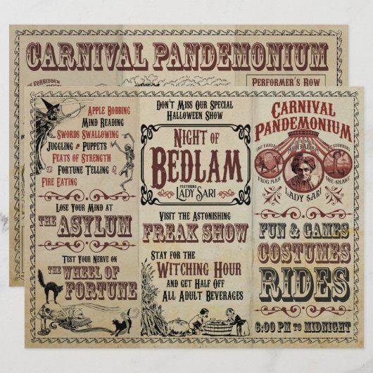 Call of Cthulhu - Carnival of Madness Flyer (Front/Back)