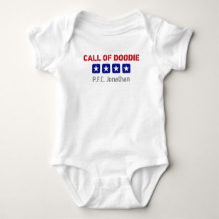 Call of Doodie US Military Themed Baby Bodysuit