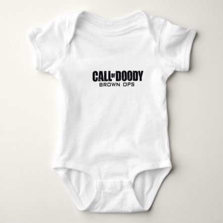 Call Of Doody Brown Ops Baby Bodysuit