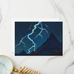 Call of the Heaven, Lightning by Nicholas Roerich Thank You Card