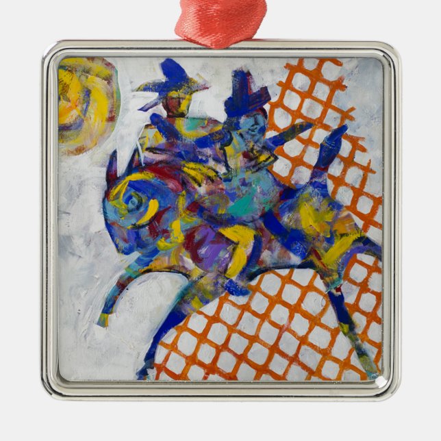 Call of the Heyoka Metal Ornament (Front)