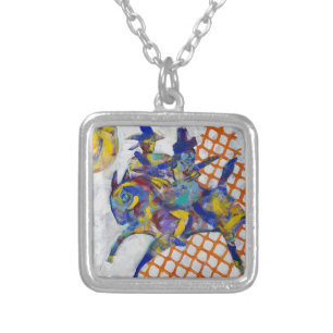 Call of the Heyoka Silver Plated Necklace