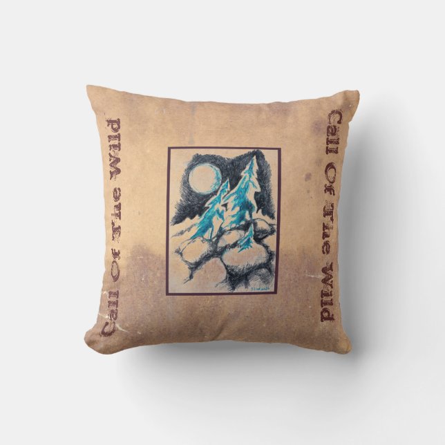 Call of the Wild Throw Pillow (Front)