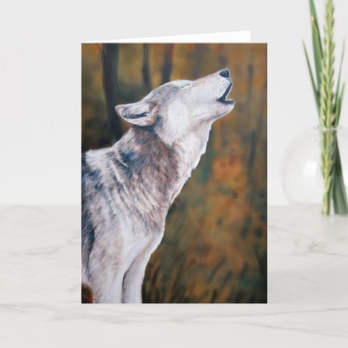 Call of the Wild Wolf Art Notecard