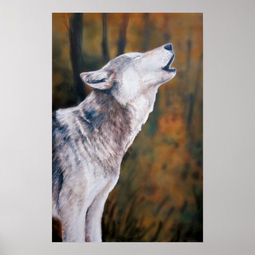 Call of the Wild Wolf Art Reproduction Print