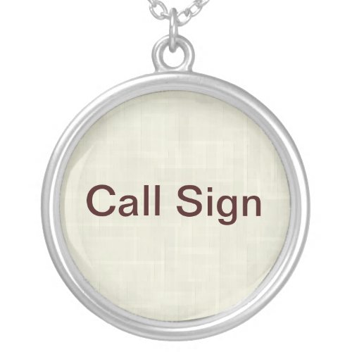 Call Sign Necklace for Ham Radio Operators