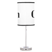 Call Sign Table Lamp (Back)