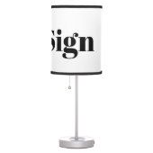 Call Sign Table Lamp (Right)