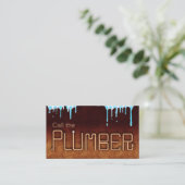 Call the Plumber ID958 Business Card (Standing Front)
