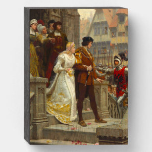Call To Arms, c. 1888 by Edmund Blair Leighton Wooden Box Sign