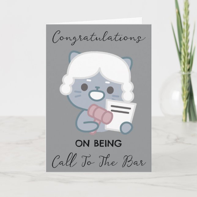 call to the bar congratulations cards (Front)