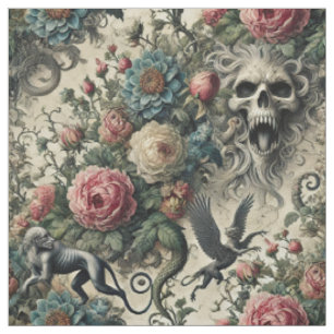 Call to the Night Gallery – Gothic Statement Tile Fabric