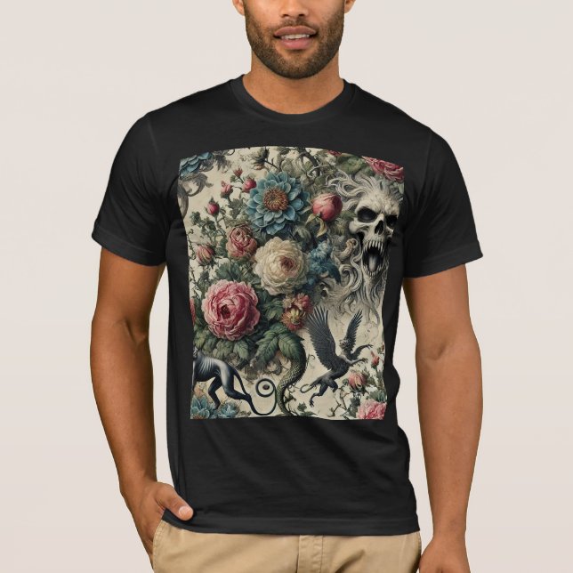 Call to the Night Gallery – Gothic Wearable Art T-Shirt (Front)